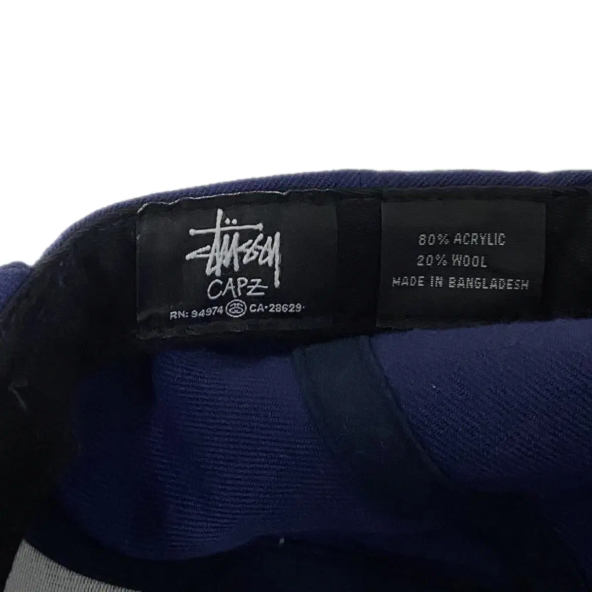 Stussy 스투시 스냅백 네이비