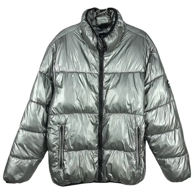 Wanwon Shop Zara Metallic Chrome Puffer Short Padding M04866