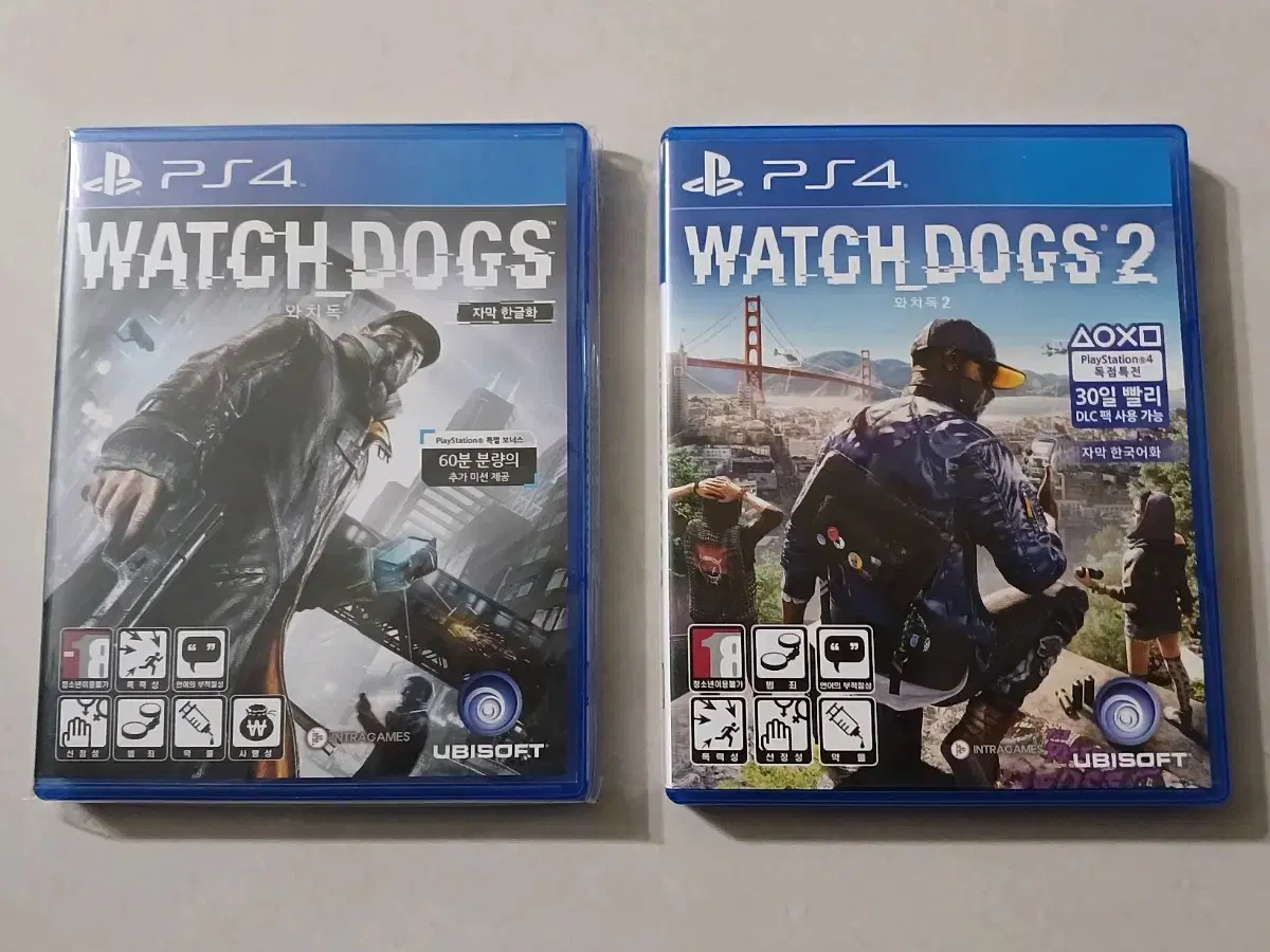 Ps4플스 와치독 1 와치독2 (WATCH DOGS 2) 판매합니다