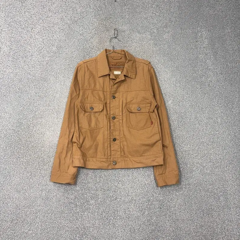 Hua U Vintage Camel Denim Trucker Jacket L