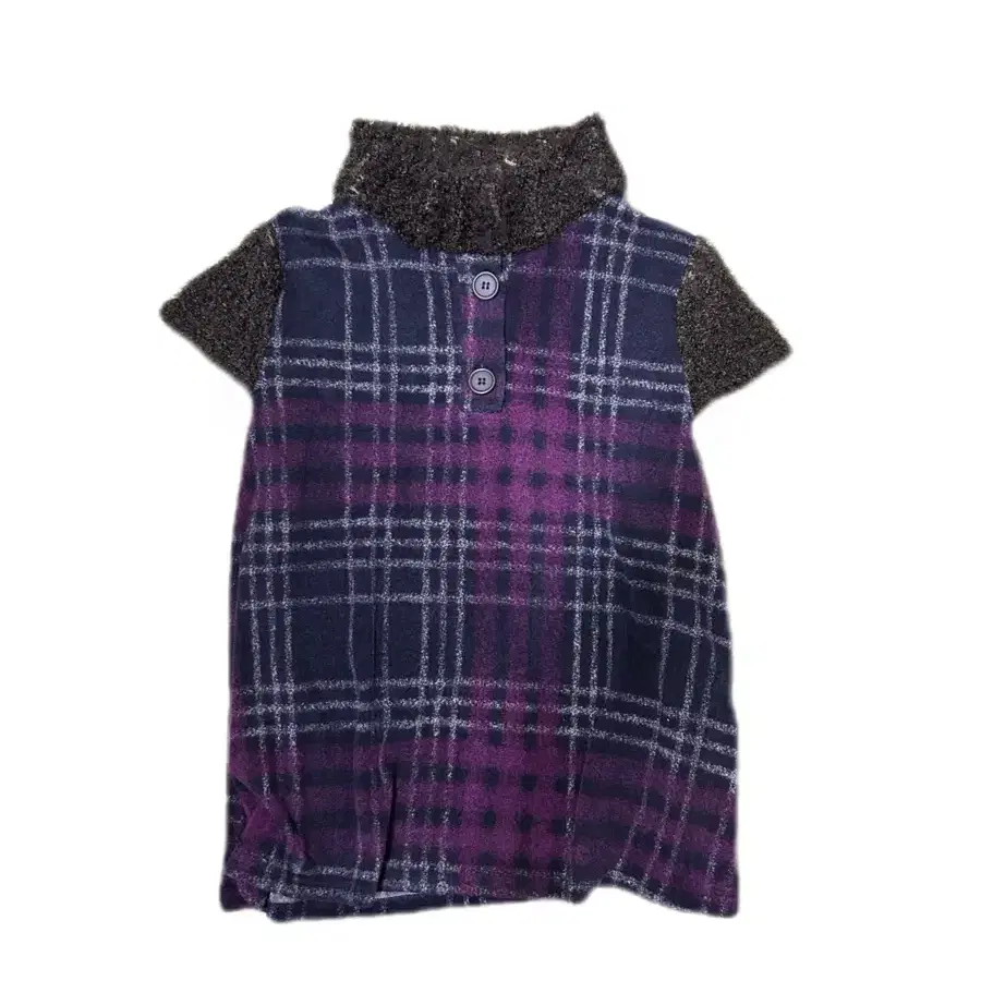 Vintage purple Check pattern knit