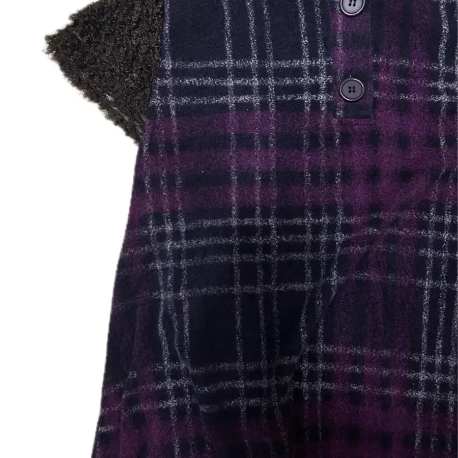 Vintage purple Check pattern knit