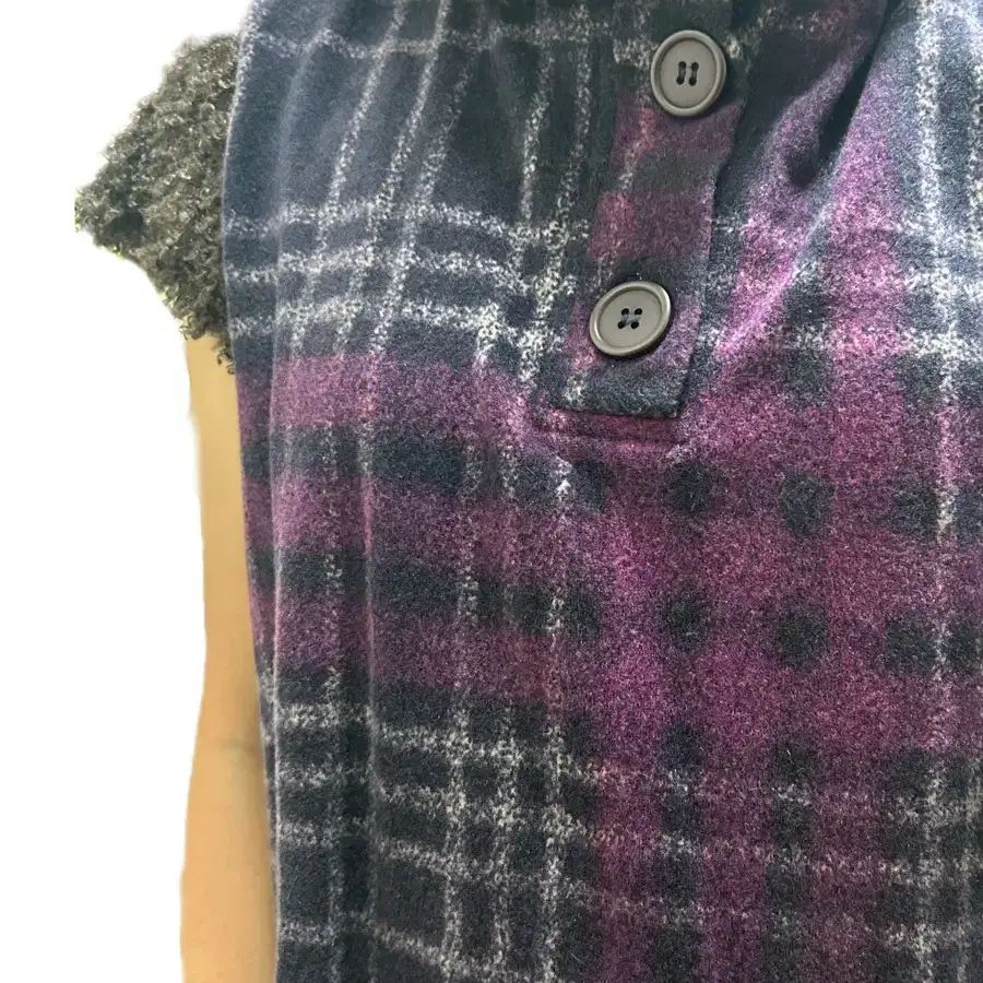 Vintage purple Check pattern knit