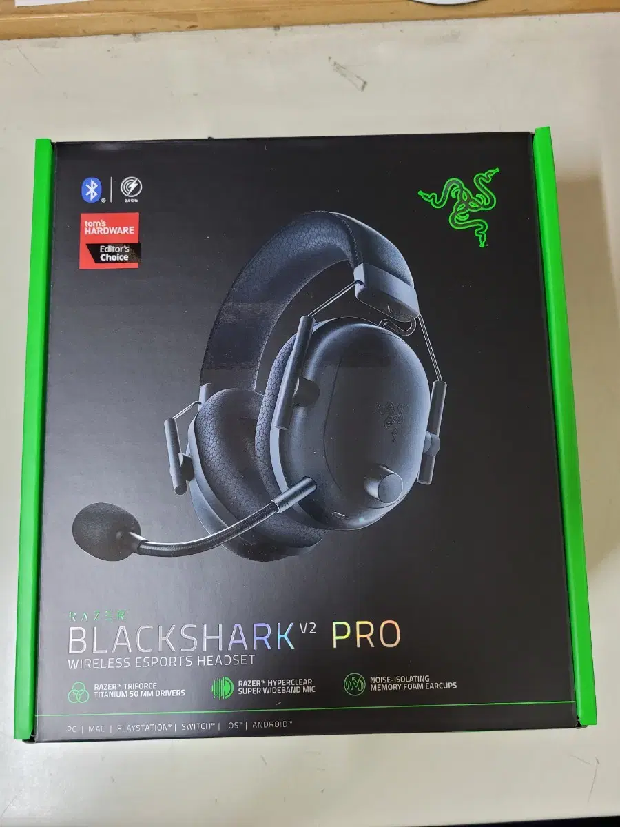 게임용 헤드셋 미개봉 Razer BlackShark V2 Pro 2023