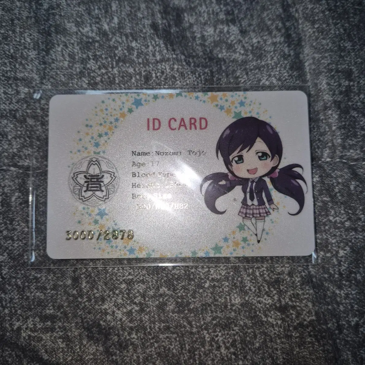 Love Live Muse Korea limited edition Student ID card blu-ray pre-order benefit Tojo Nozomi