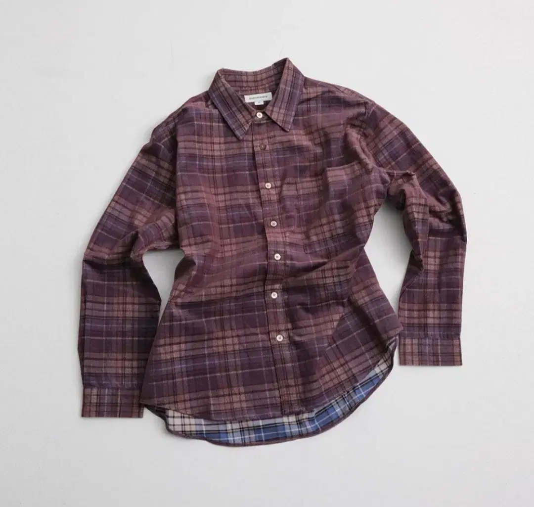 3) 999Humanity E.JI Check Shirt Grape