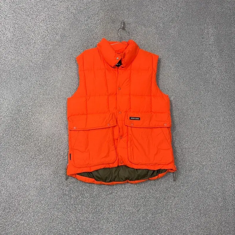 New Era Orange Pocket Casual Padded Vest M