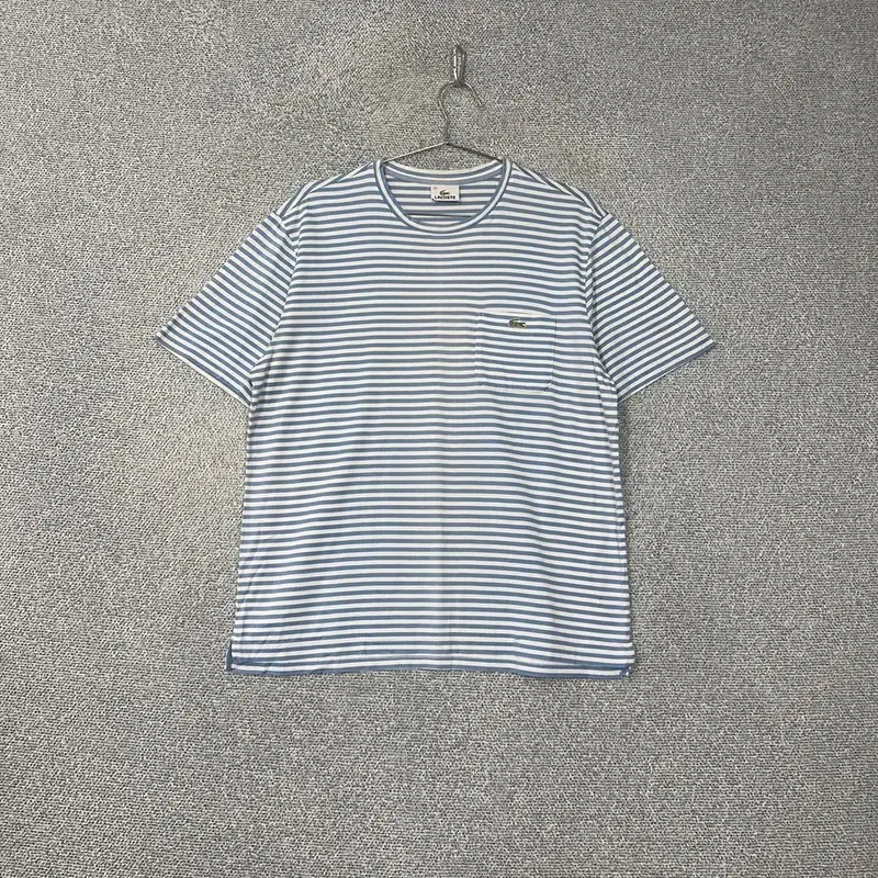 Lacoste Striped Pocketed Vahn Tee 100% Cotton