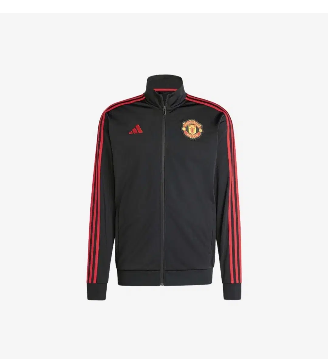 Adidas Man U Black Black Track Top Jersey Zip 95/M