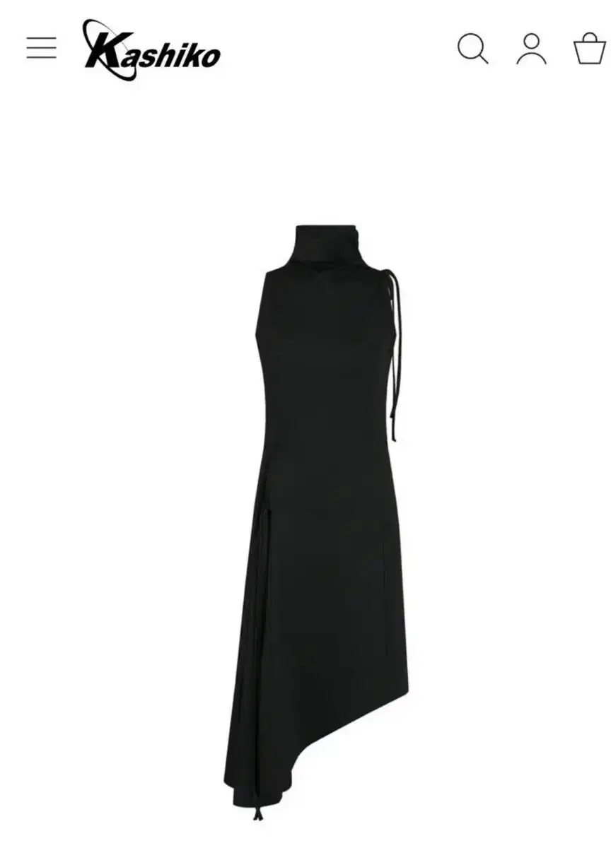 카시코 원피스 미착용 Asymmetric Draped Dress