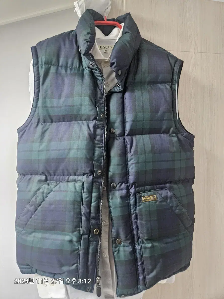 Ralph Lauren Blackwatch Tartan Check Puffer Vest