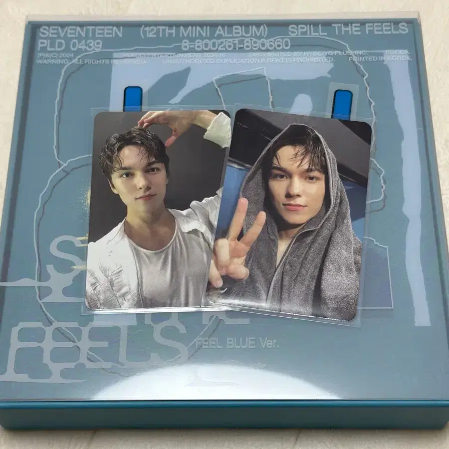 (드볼)세븐틴 미니 12집 feel blue ver. 버논 앨범+포카양도