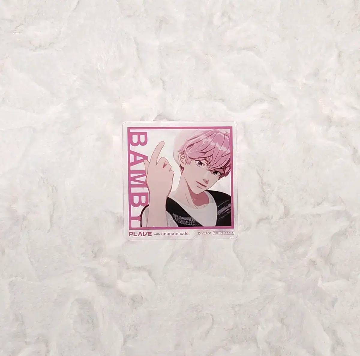 Plave Animate Café 50,000 won pre-order benefit acrylic Coaster bamby Collaboration