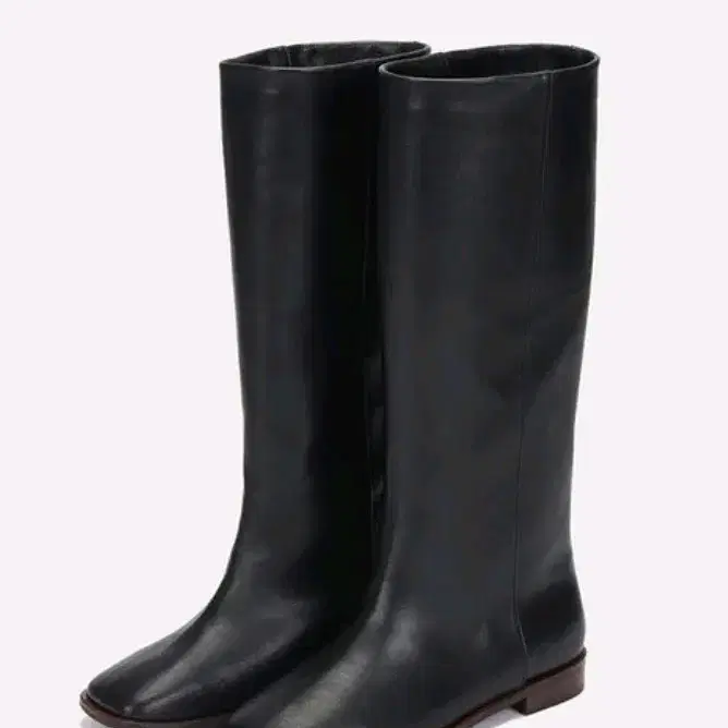 로서울 Wide long boots Black