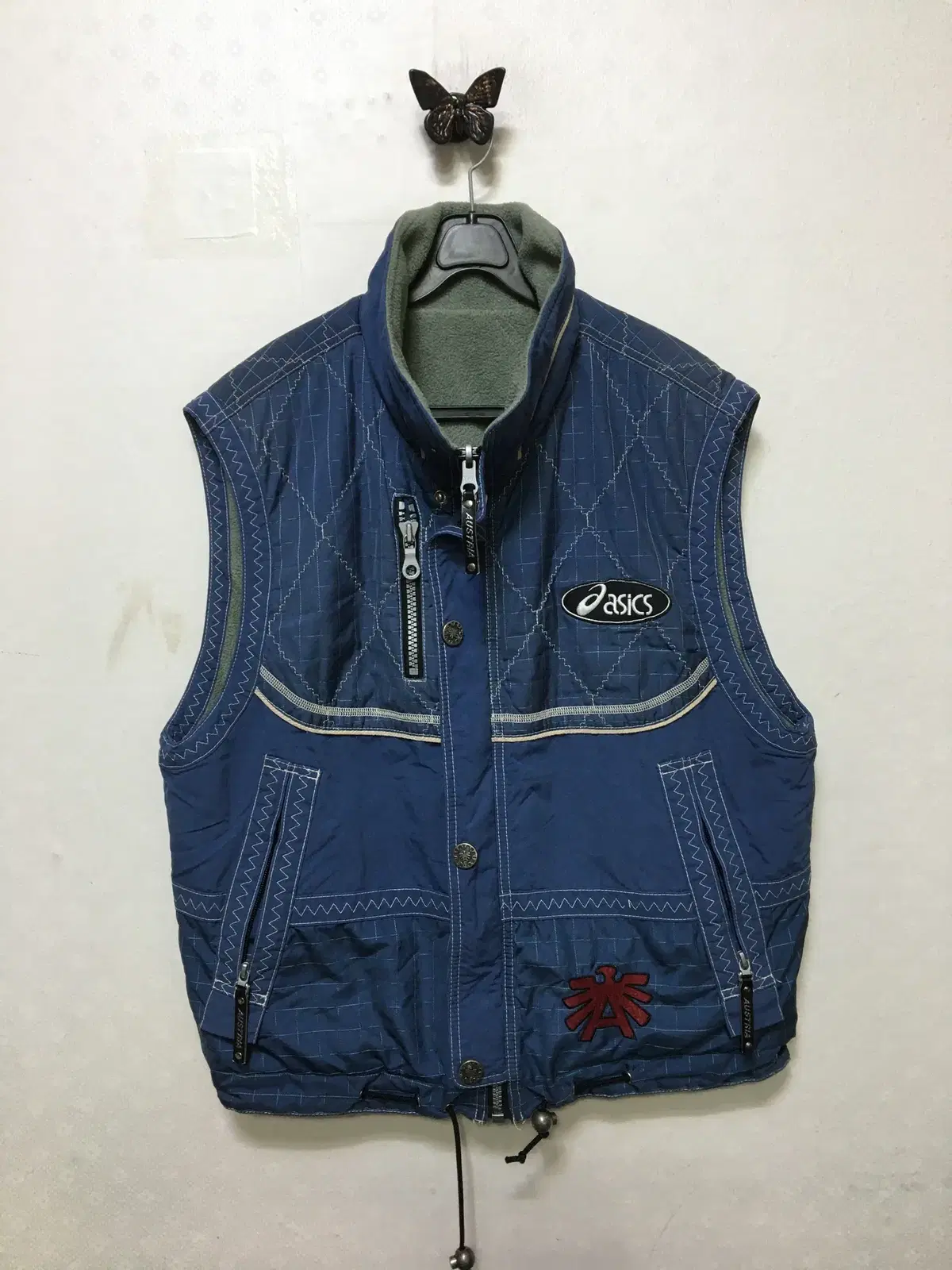 Asics 90'S Japan Austria Representative Reversible Vest Vintage