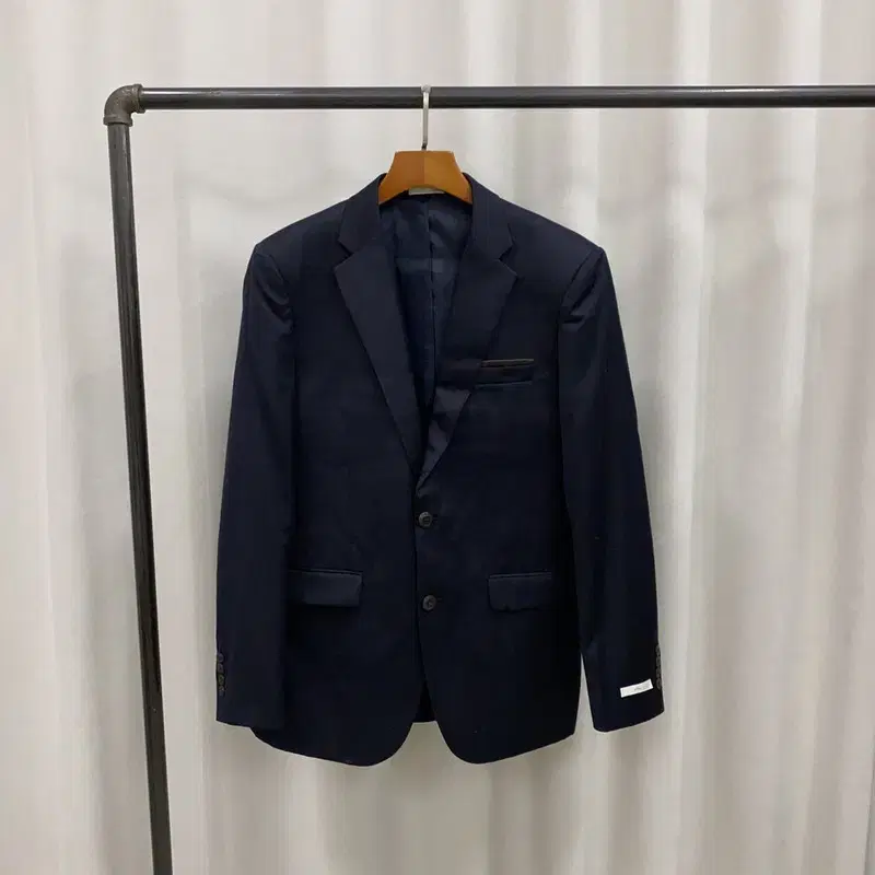 Jia navy wool men's suit jacket suit blazer 100 A07250