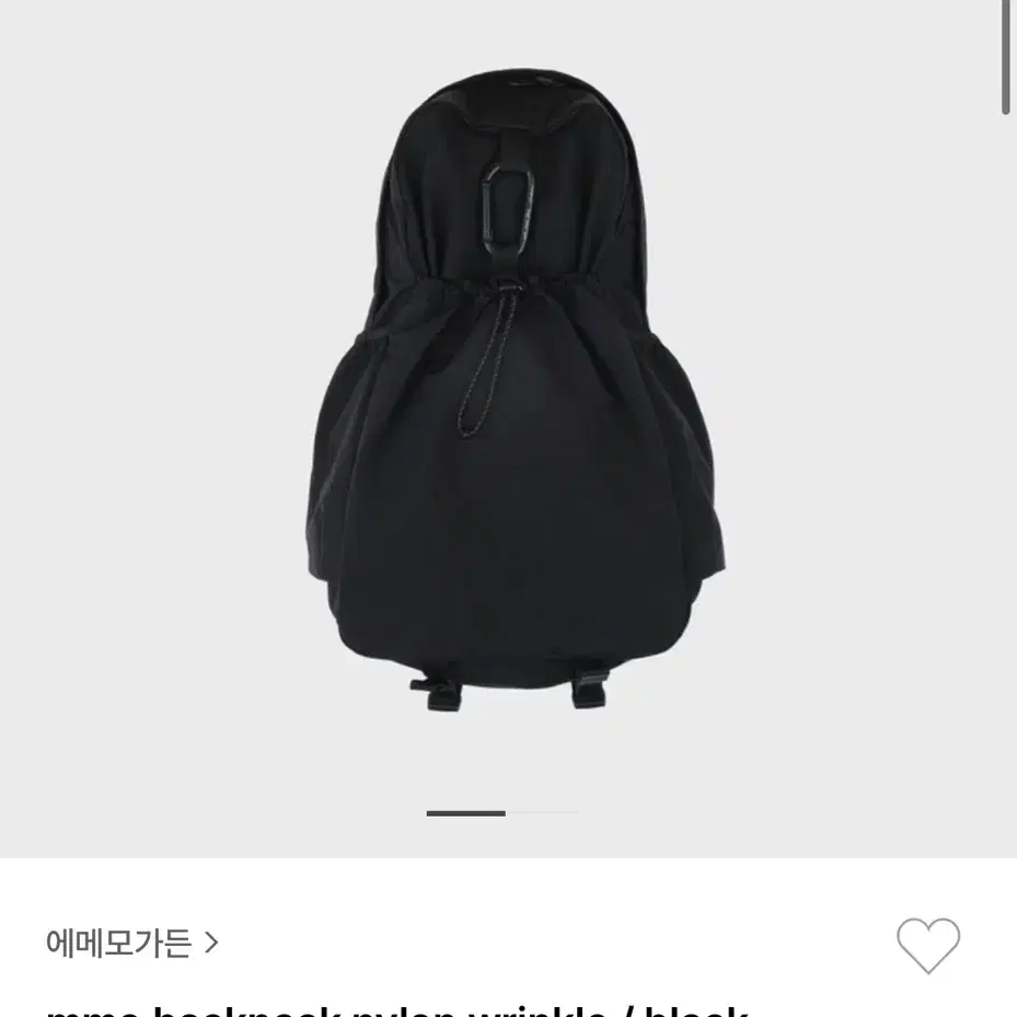 mmo backpack nylon wrinkle black 85