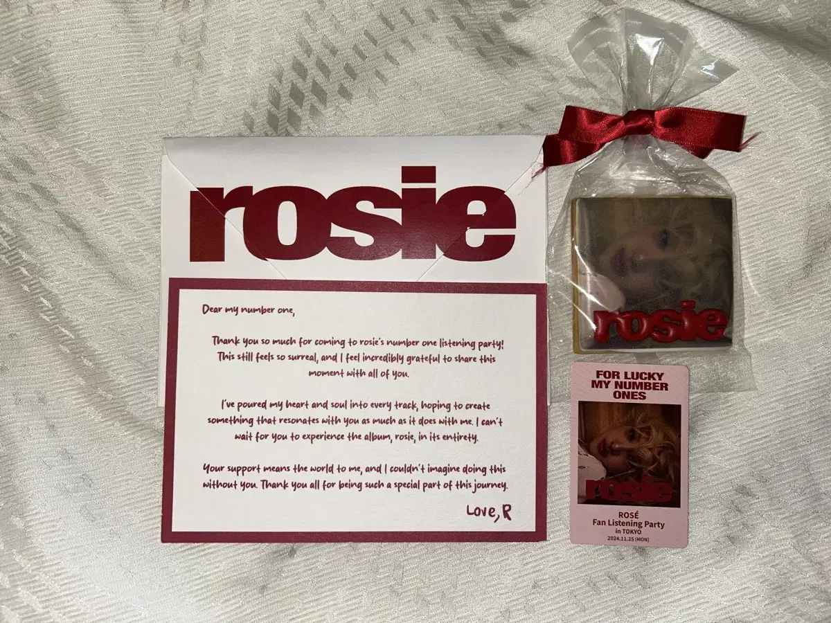 Rose Tokyo Listing Party Letter photocard Cookie Set WTS