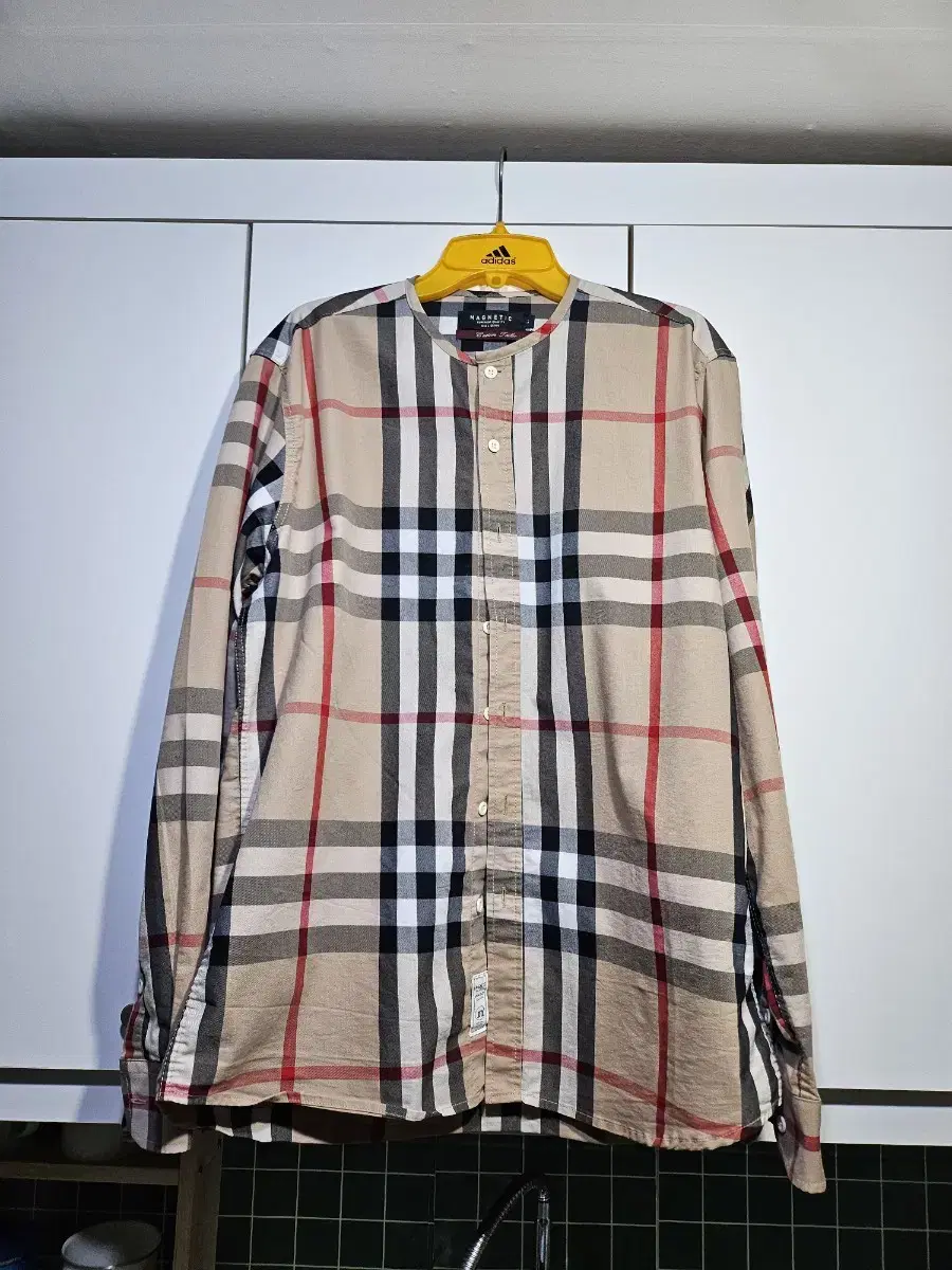 Henley Neck Check Shirt