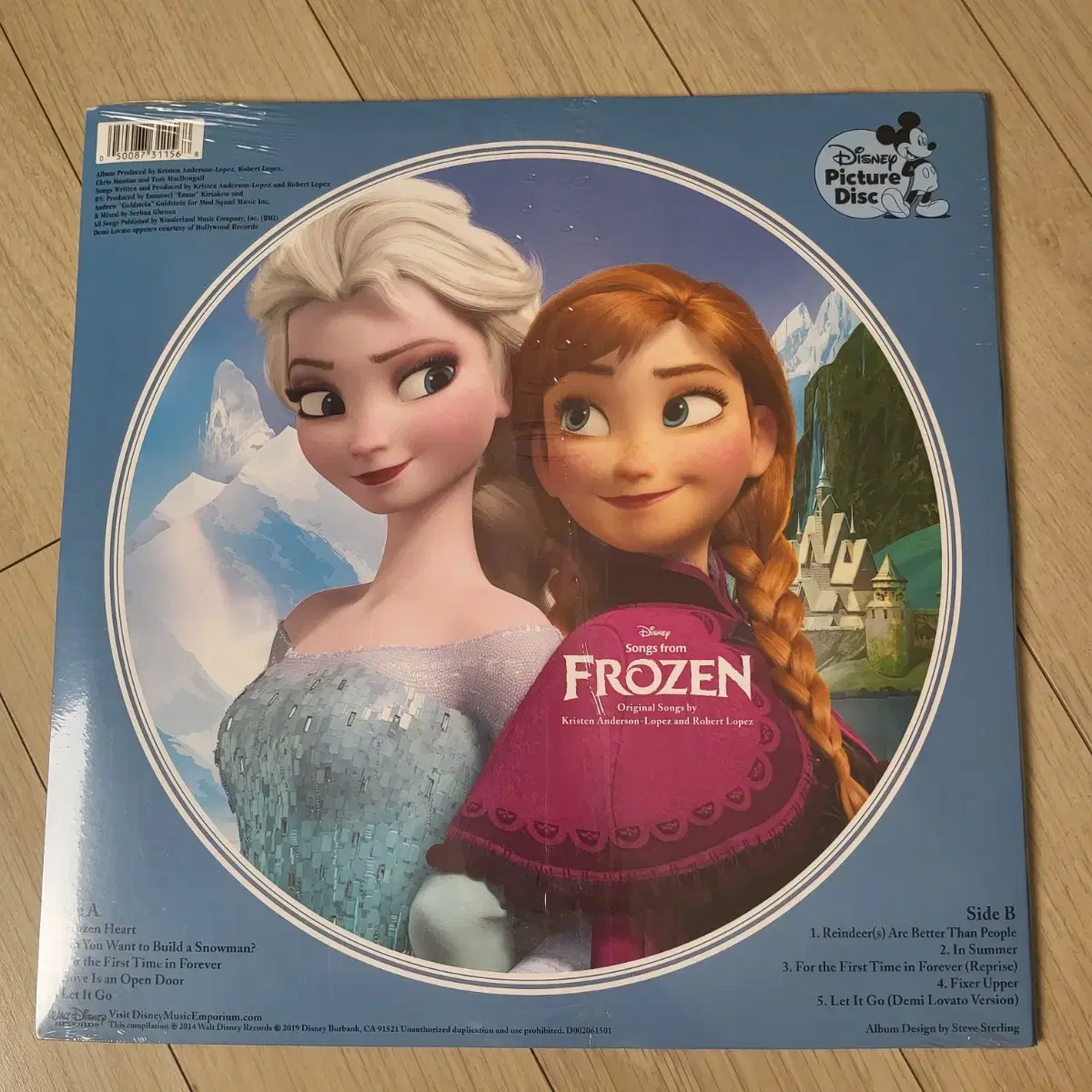 디즈니 픽쳐디스크 겨울왕국 Frozen LP