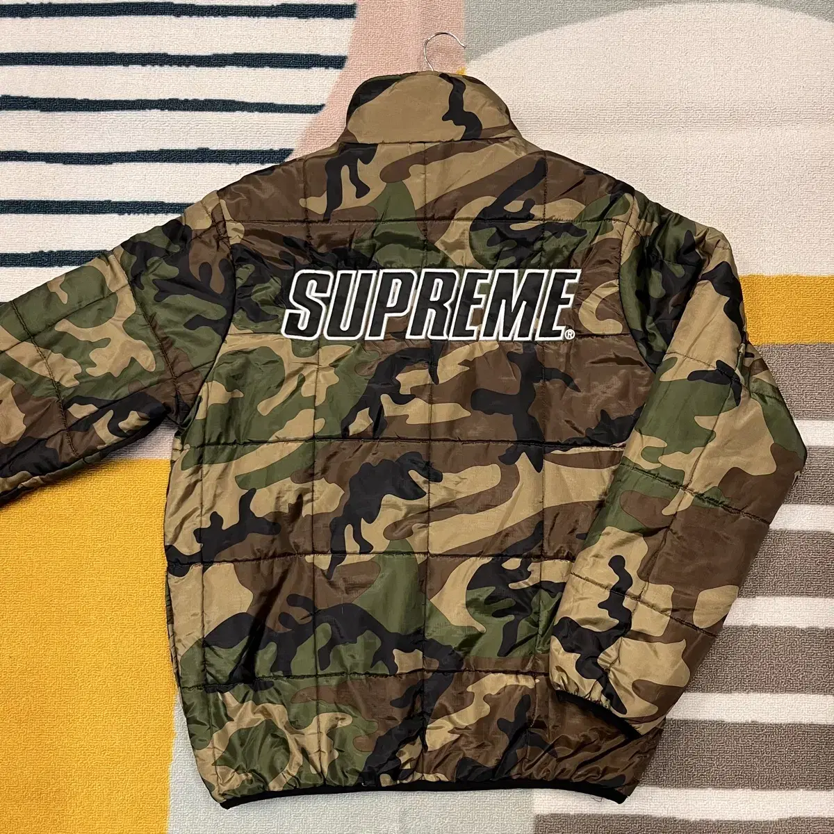 Supreme Camo Vahn Zip-up Reversible PaddingM (np33)