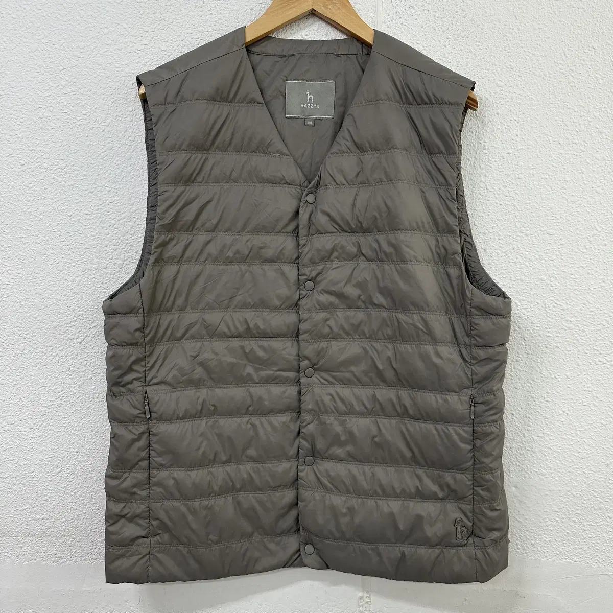 [110] Hedges Men's Solid Color Goose Down Lightweight Padded Jo Vest 0817