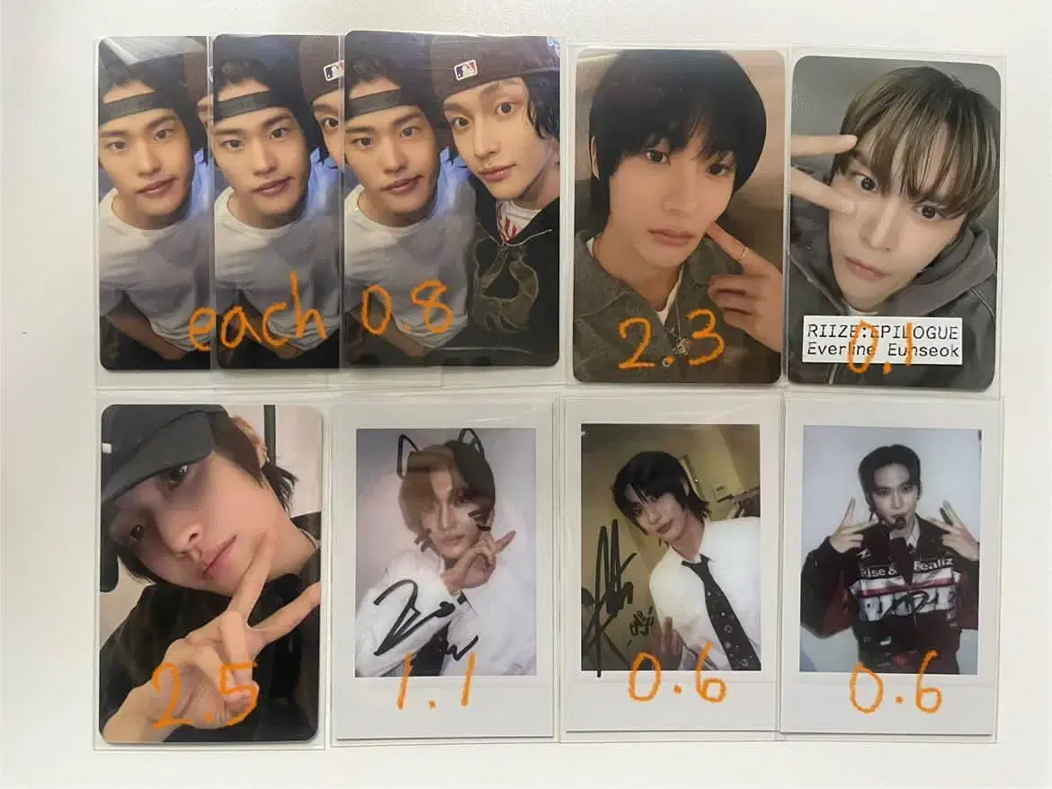 Rize photocard shotaro song eunseok park wonbin jung sungchan lee sohee anton chan young lanbak unofficial goods