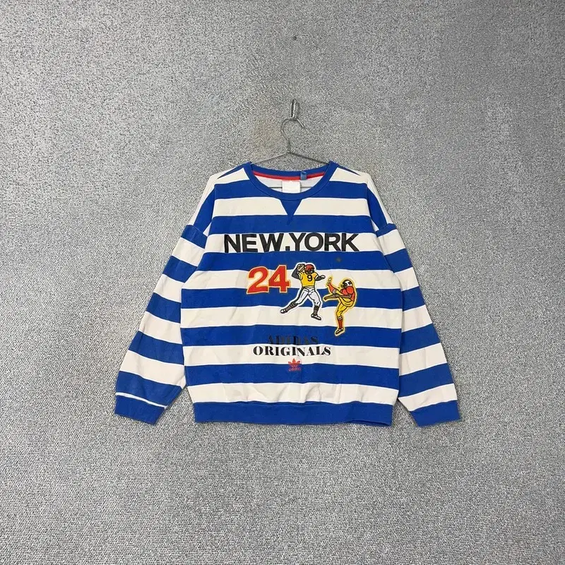 Adidas Archive Striped Vintage Sweatshirt 100% Cotton