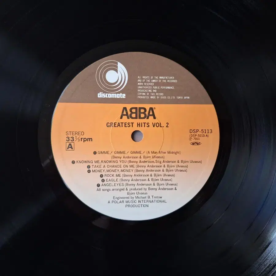 수입반/ABBA Greatest Hits Vol.2 LP