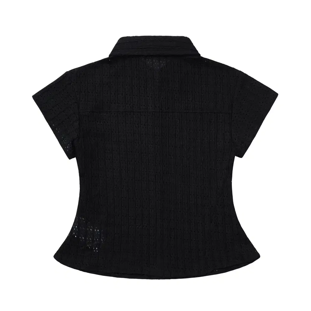 코이세이오 LACE HALF SHIRTS BLACK