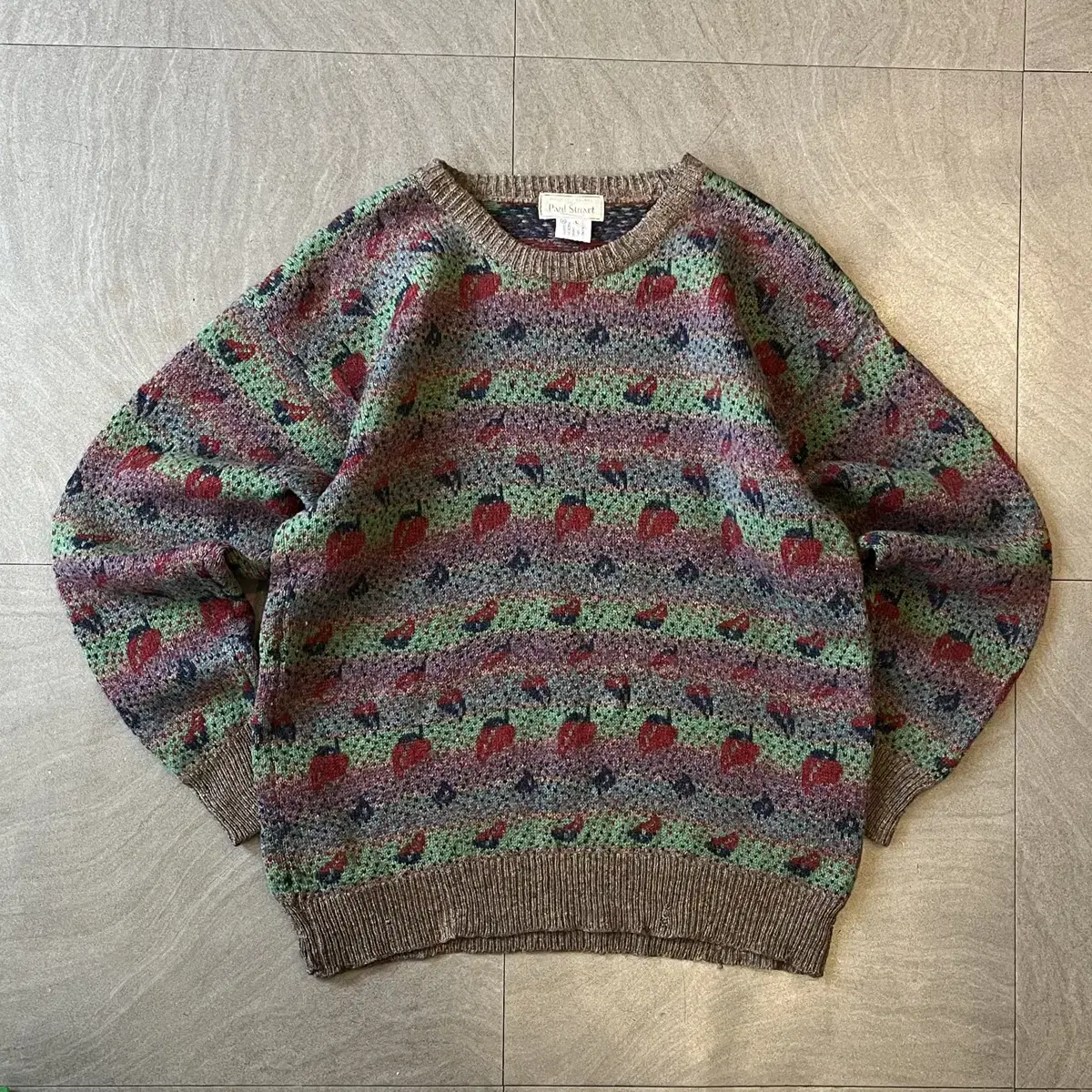 Vintage wool knit from England in the 80s