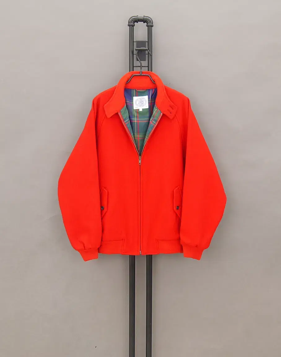 J.PRESS J.PRESS Woolblend G9 Harrington Jacket Swing Top Red L 100