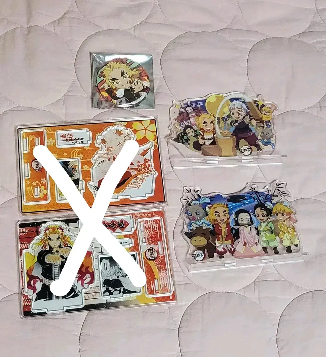 Demon Slayer Rengoku merchandise acrylic Darongacha can badges available individually