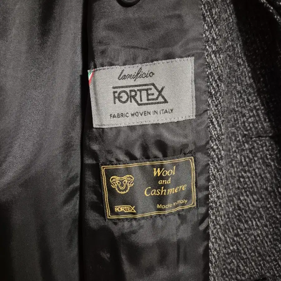 인사일런스 FORTEX 트윌 발마칸 로브 코트 DARK GREY M