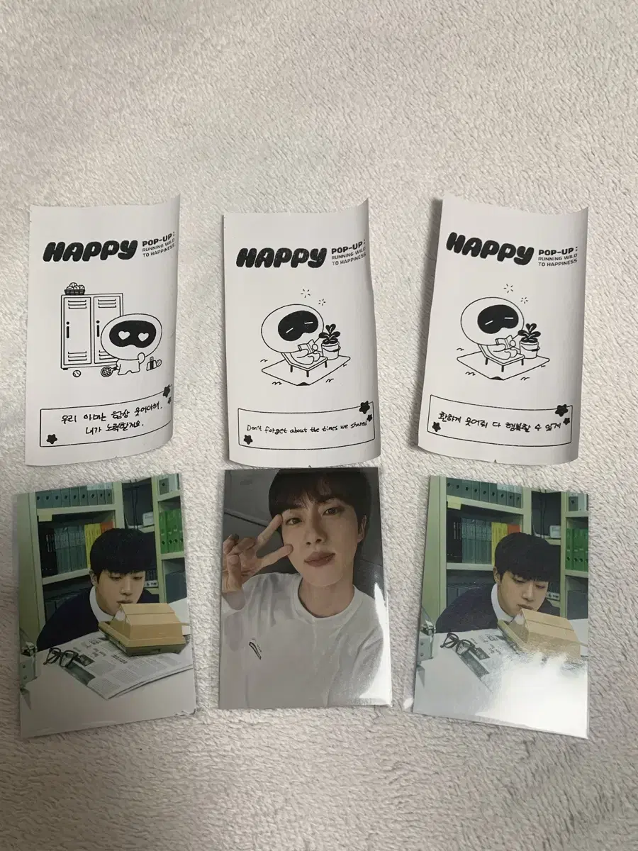 bts jin seokjin happy happy pop up photocard wts