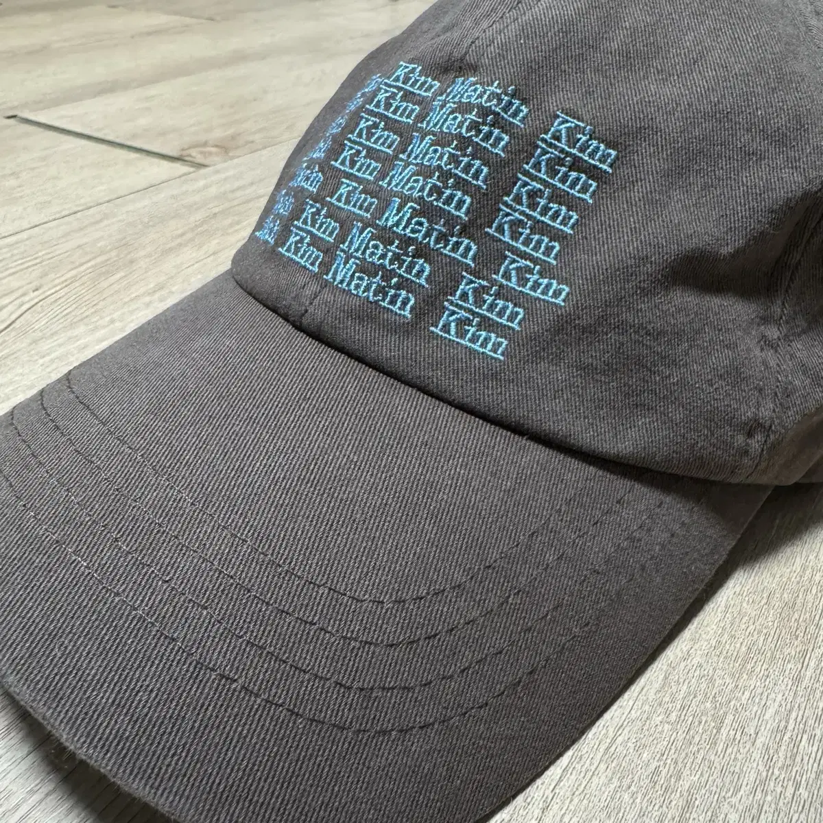 마뗑킴 LETTERING BALL CAP(브라운)