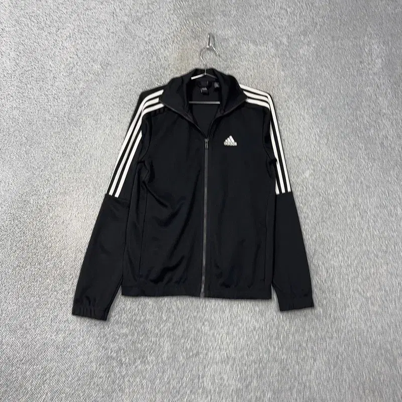 adidas Logo Three Stripe Zip Up Jersey S