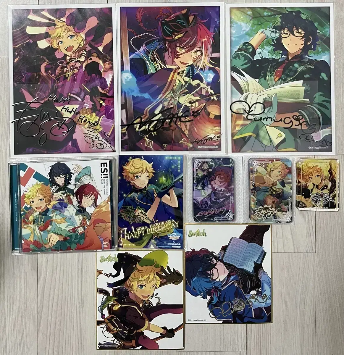 Anstar Switch Natsume sora Tsumugi Big Sign Sticker Yusakorota album Colored Paper