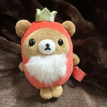 리락쿠마 코구마짱 스트로베리 봉제 인형 키링 약 10cm