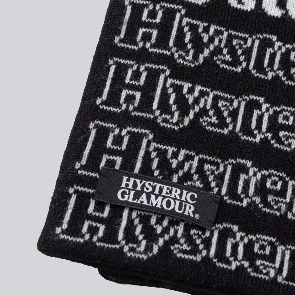 Hysteric Glamour 히스테릭글래머 레터링 로고 머플러