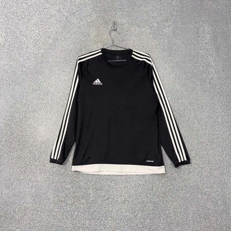 adidas Logo Three-Season Black Performance Long Sleeve Tee XL