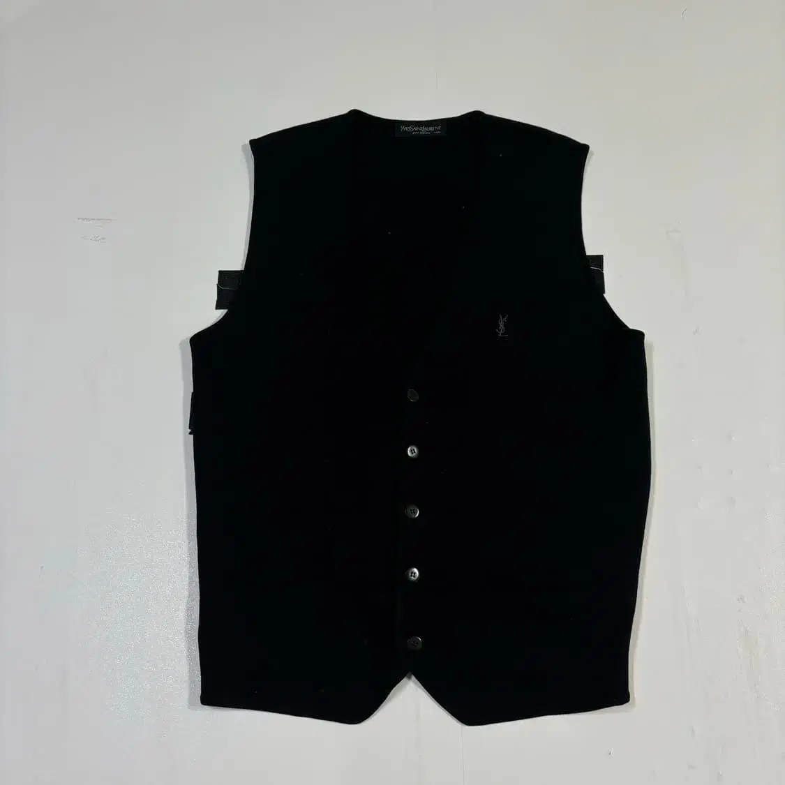 100 YSL Yves Saint Laurent Wool Knit Vest