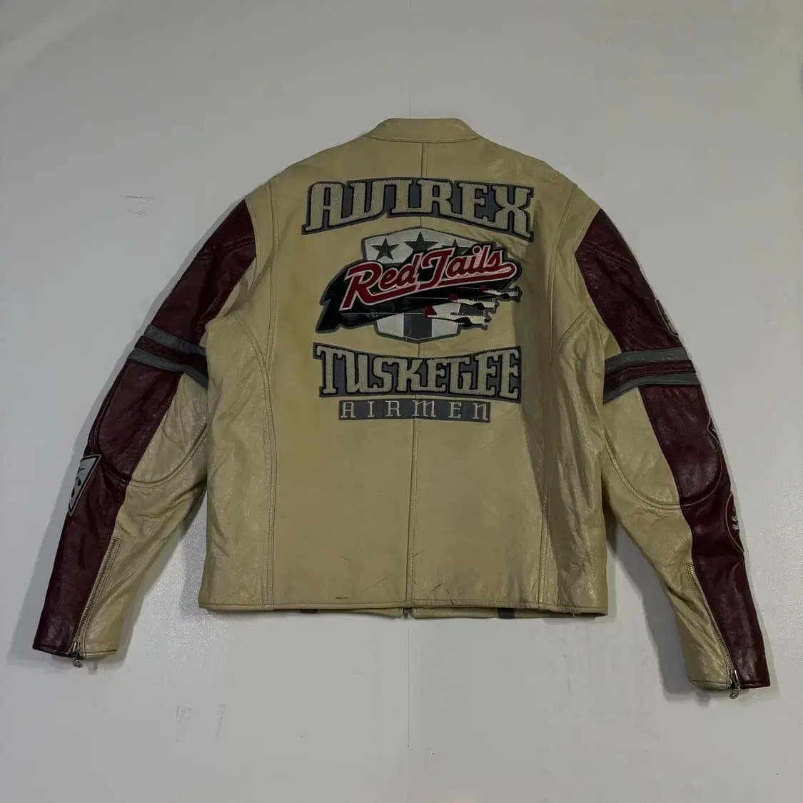 100 Avyrex Airman Leather Varsity Jacket