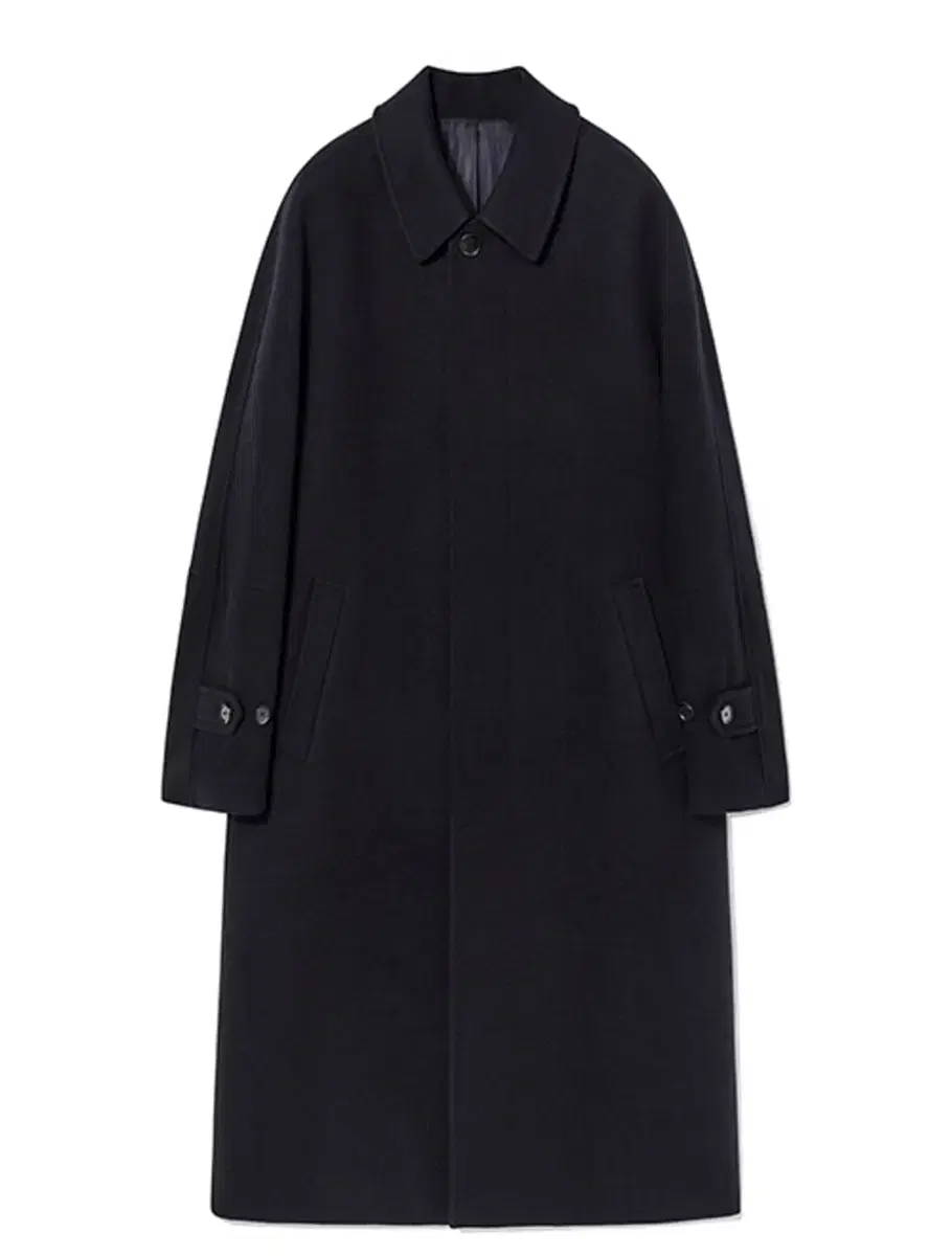 [46] MAMAGARI AW23 Oversized Soutien Balmacan Coat Dark Navy