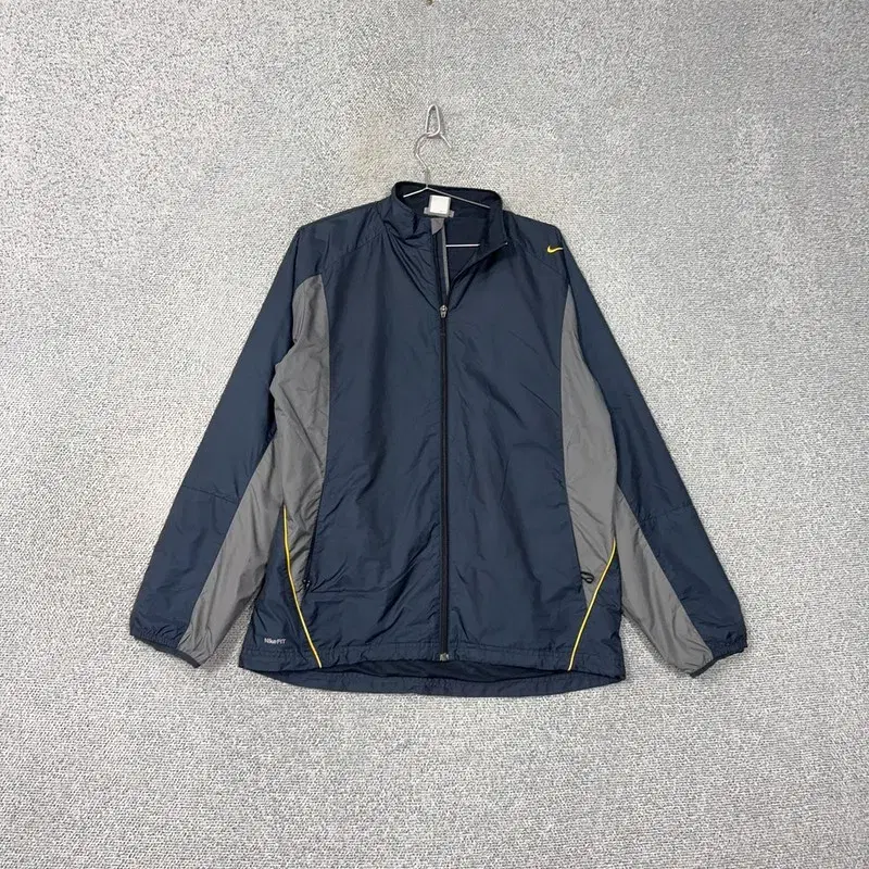 Nike DryFit Navy Logo Windbreaker Wind Jacket XL