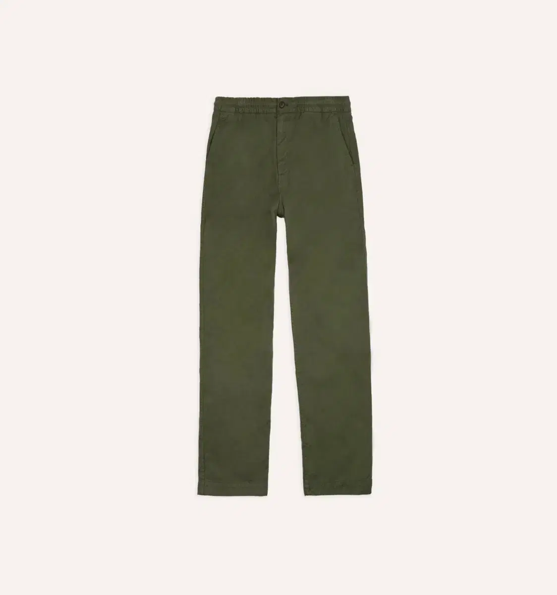 Drex Olive Cotton Trousers