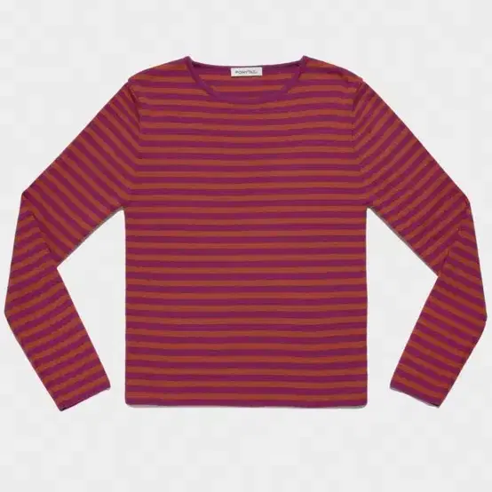 포니테일 Combi Striped Knit T-Shirts