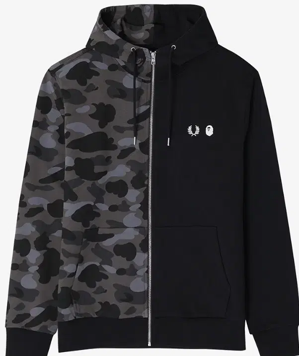 Vape Fred Perry Half & Half Zip Up Through Hood 2XL New for Sale