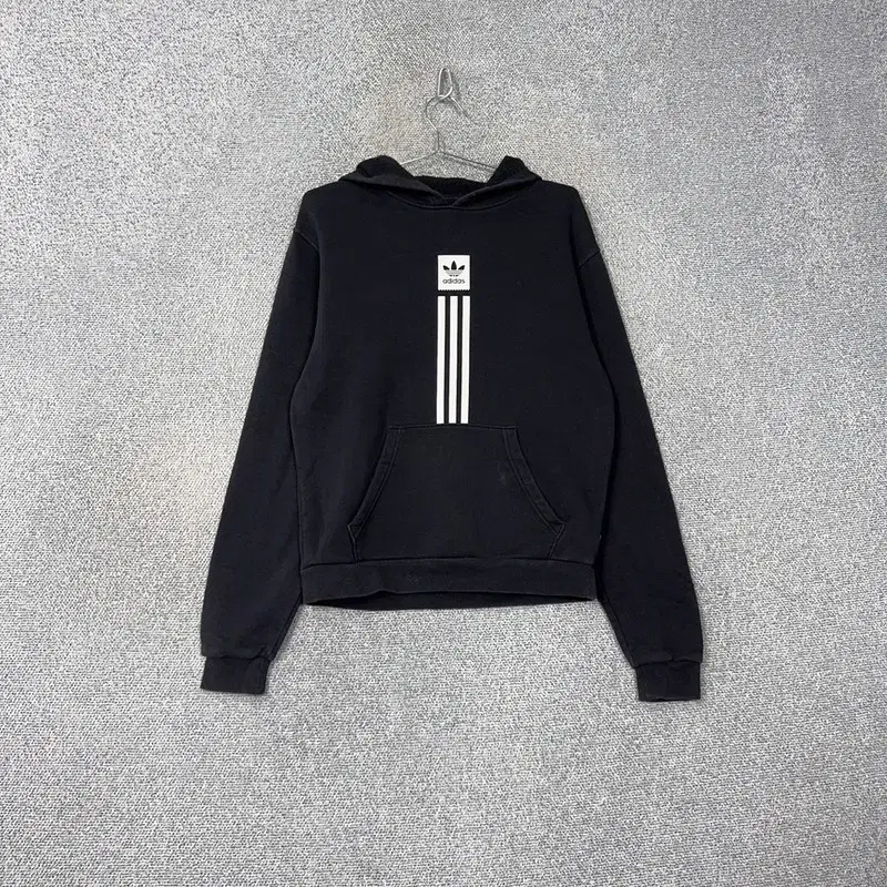 Adidas Printed Black Logo Hoodie M