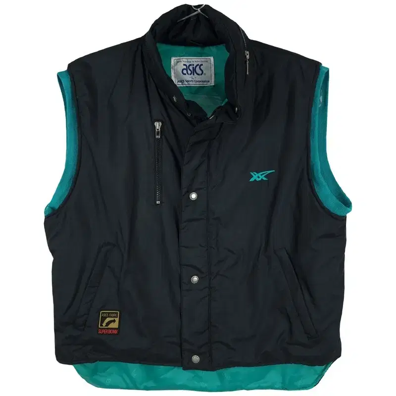 WANWON SHOP ASICS Logo Embroidered Overfit Lightweight Padded Vest M04941